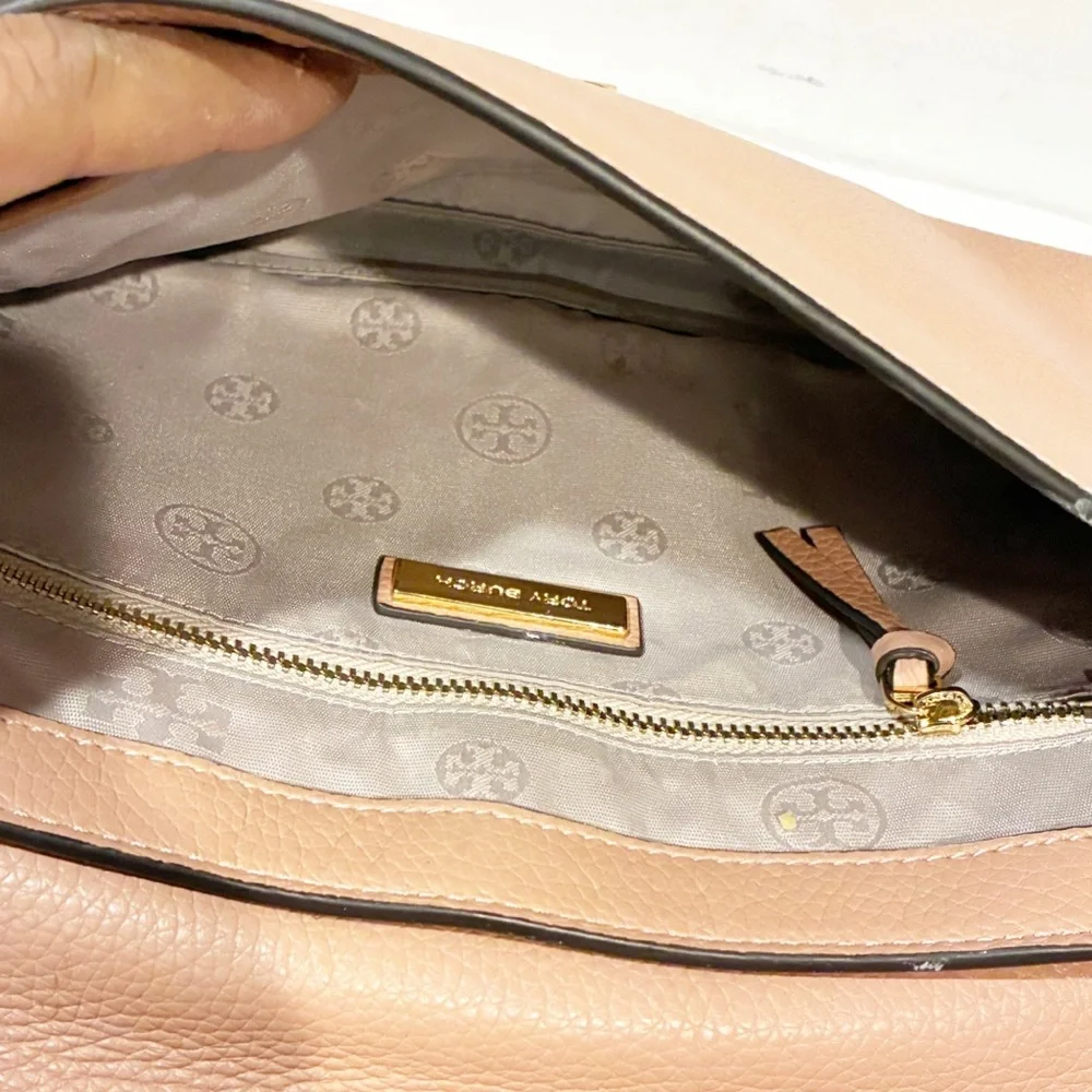 Tory Burch Salmon Pink Leather‎ Thea Fap Crossbody Bag